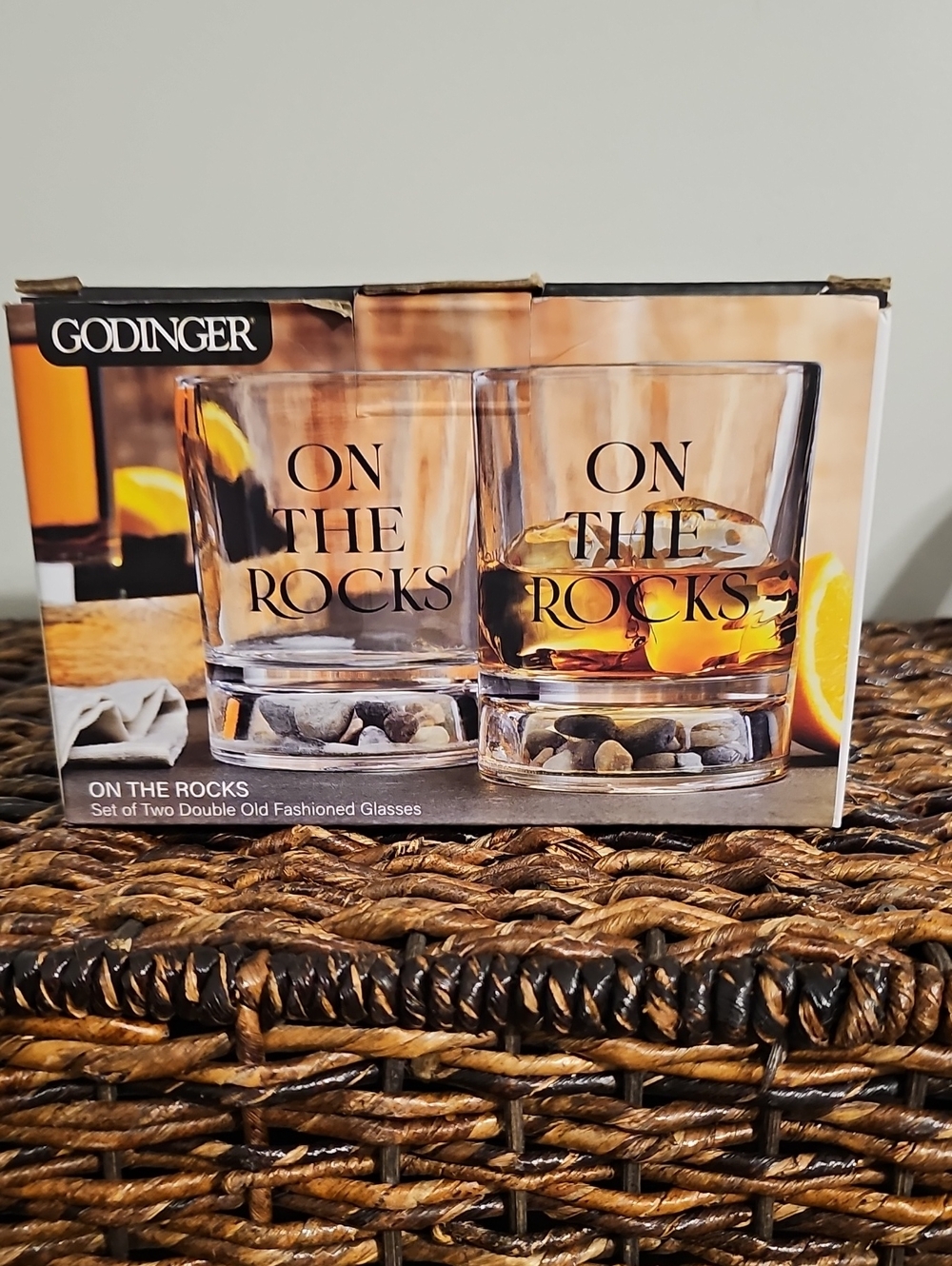 Godinger Double Old Fashion Glasses